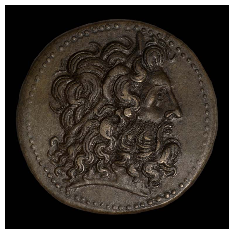 Ptolemy III AE drachm obverse