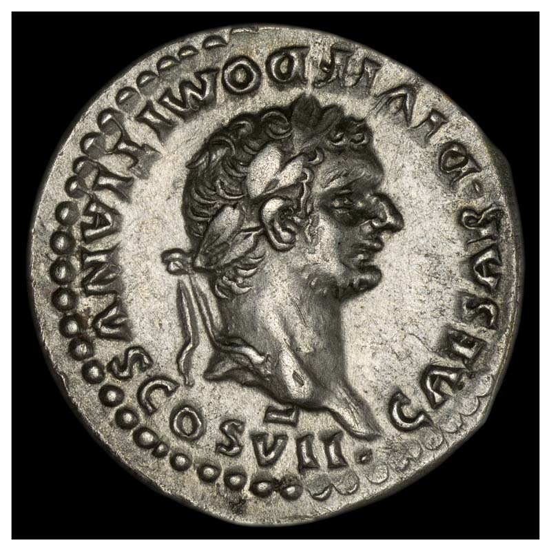 Domitian denarius obverse