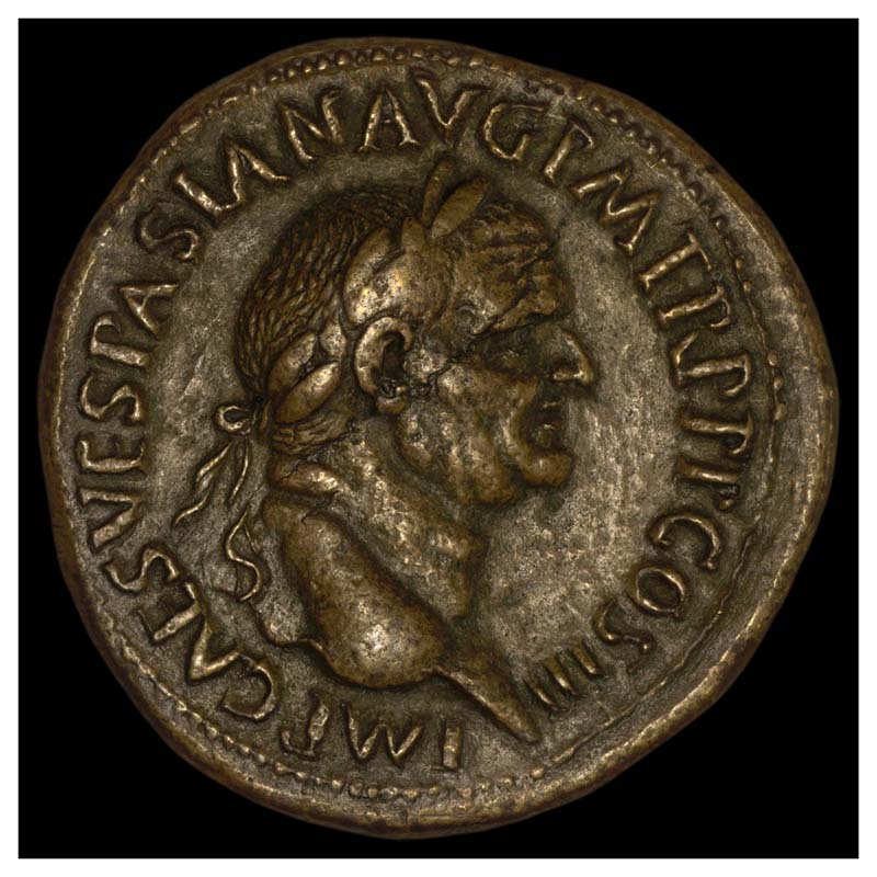 Vespasian Judaea Capta sestertius obverse