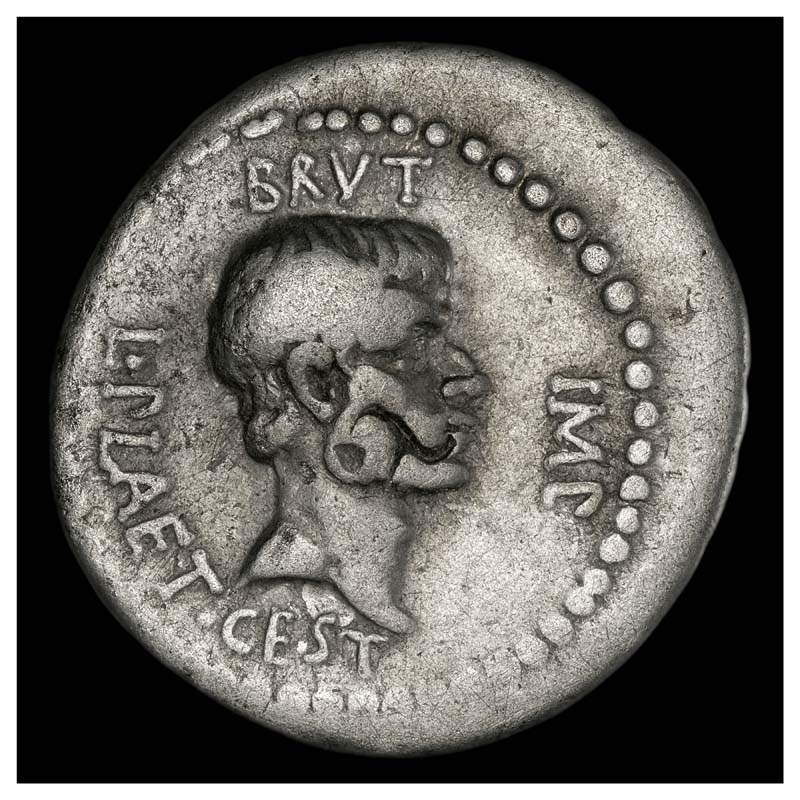 Brutus Eid Mar denarius obverse