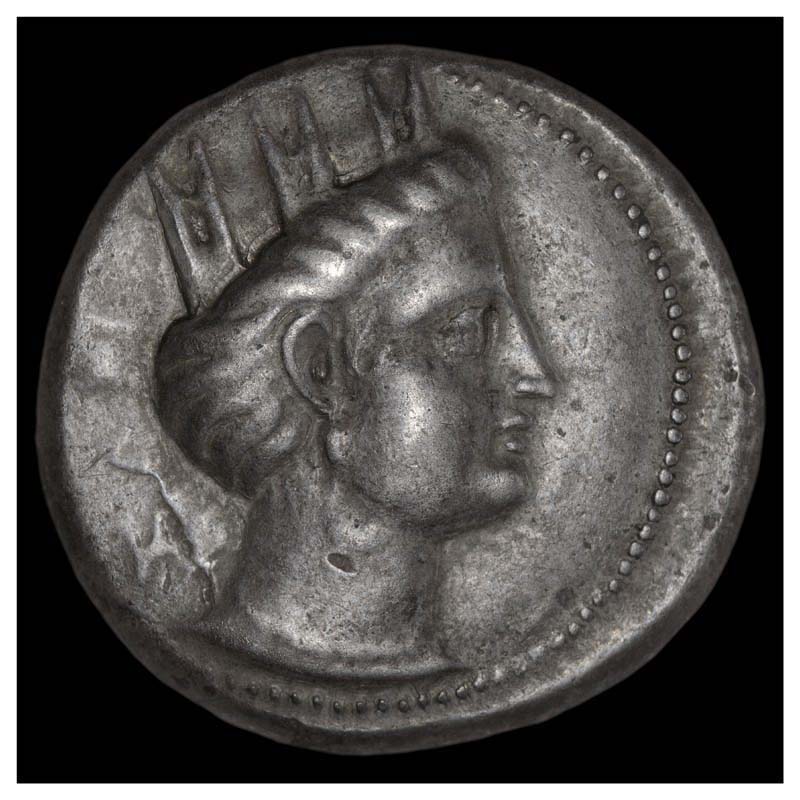 Andragoras tetradrachm obverse