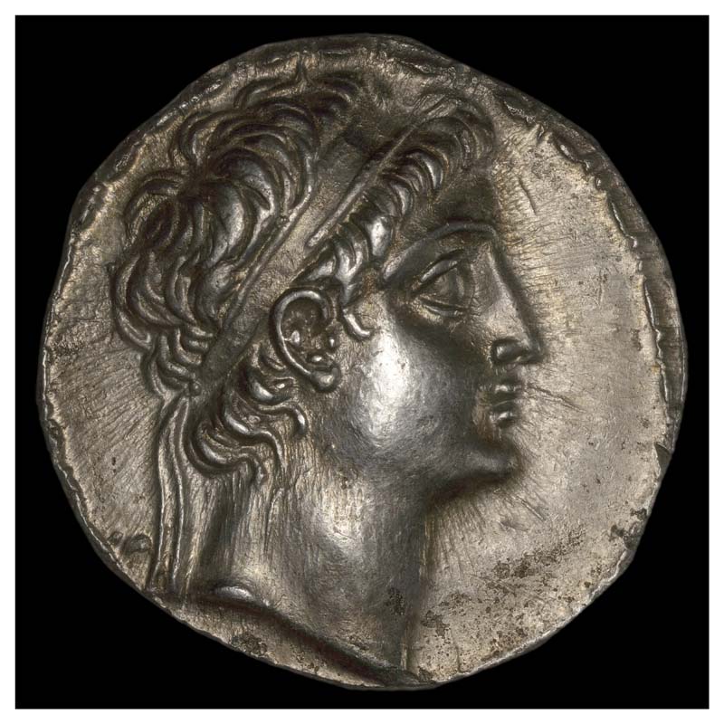 Demetrius II tetradrachm obverse