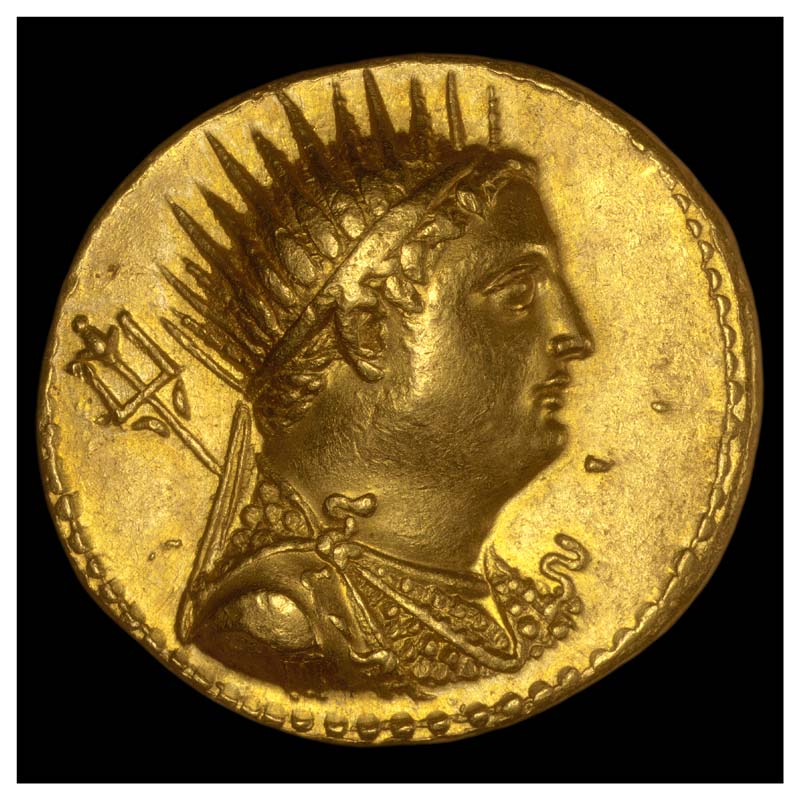 Ptolemy IV octadrachm, Ptolemy III portrait obverse