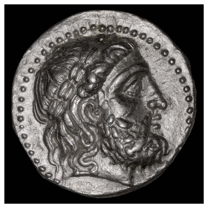 Seleucus I Elephant Quadriga tetradrachm obverse