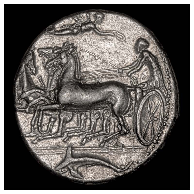 Syracuse Eukleidas Arethusa tetradrachm obverse