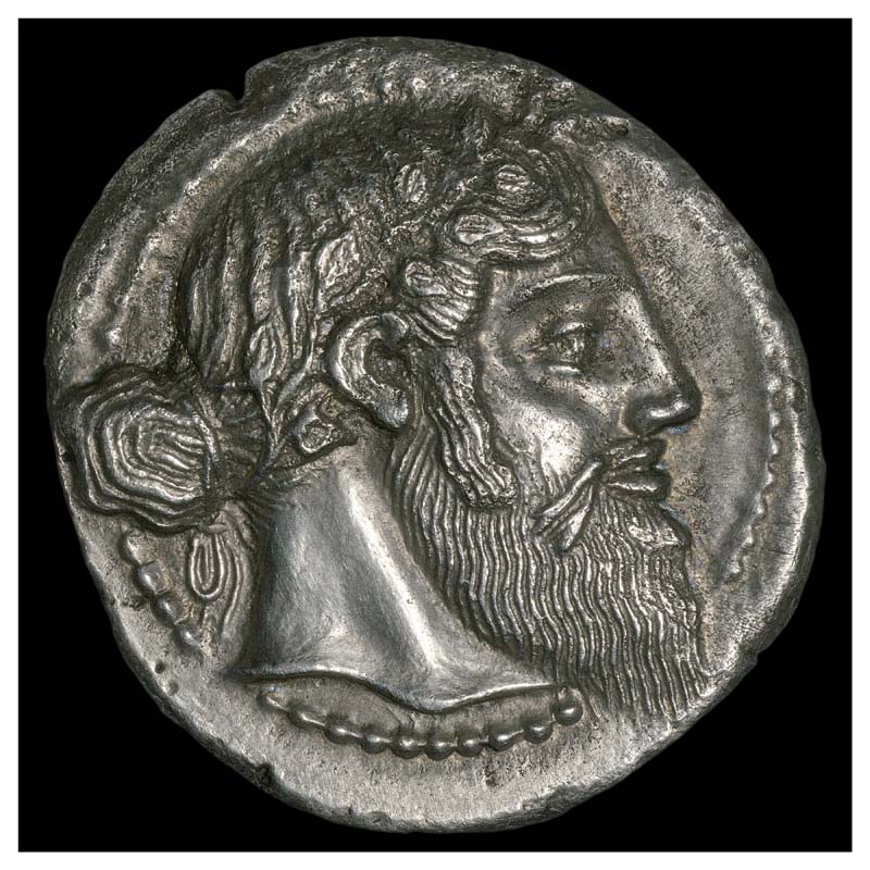 Naxos tetradrachm obverse