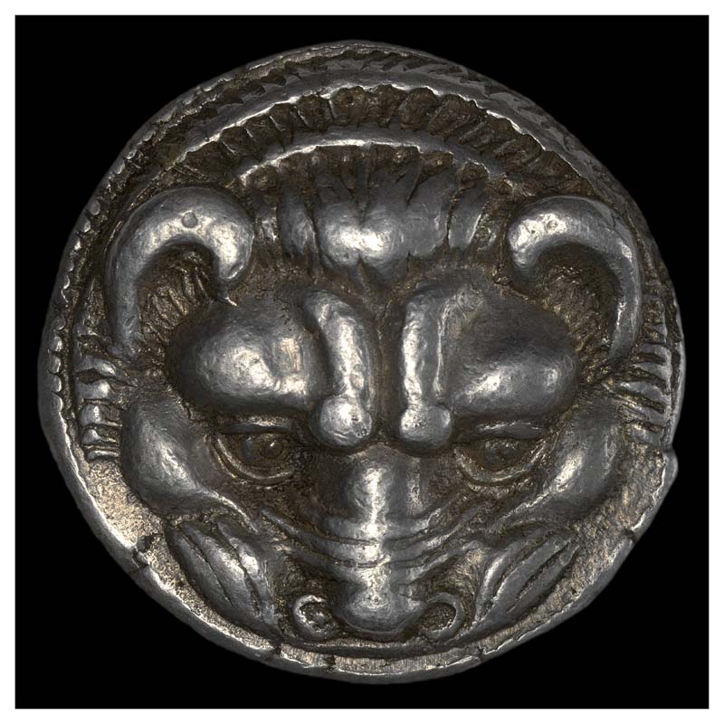 Rhegion tetradrachm obverse