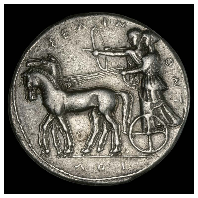 Selinus tetrarachm obverse