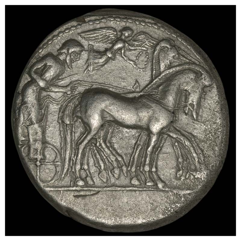 Syracuse tetradrachm Boehringer 159 obverse