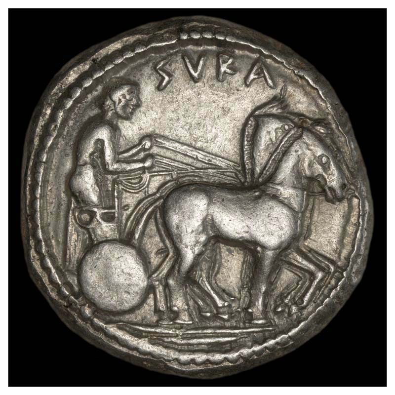 Syracuse tetradrachm Boehringer 23E obverse