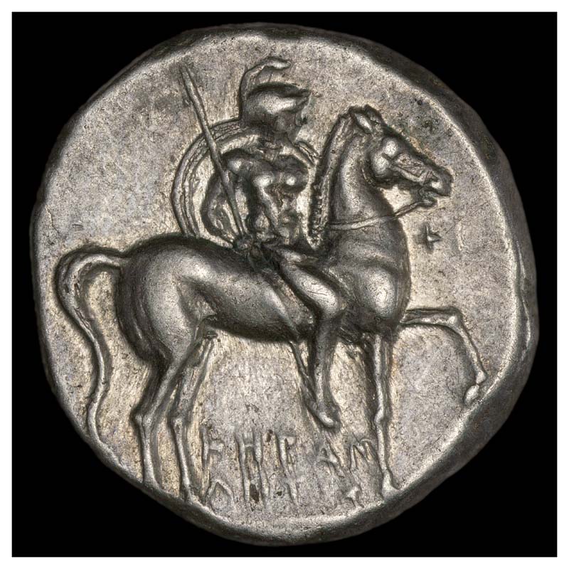 Taras didrachm obverse