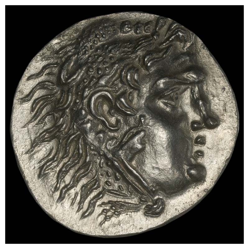 Alexander the Great style posthumus tetradrachm obverse