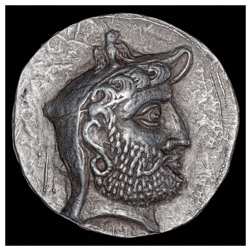 Autophradates (Vadfradad) II  AR tetradrachm obverse