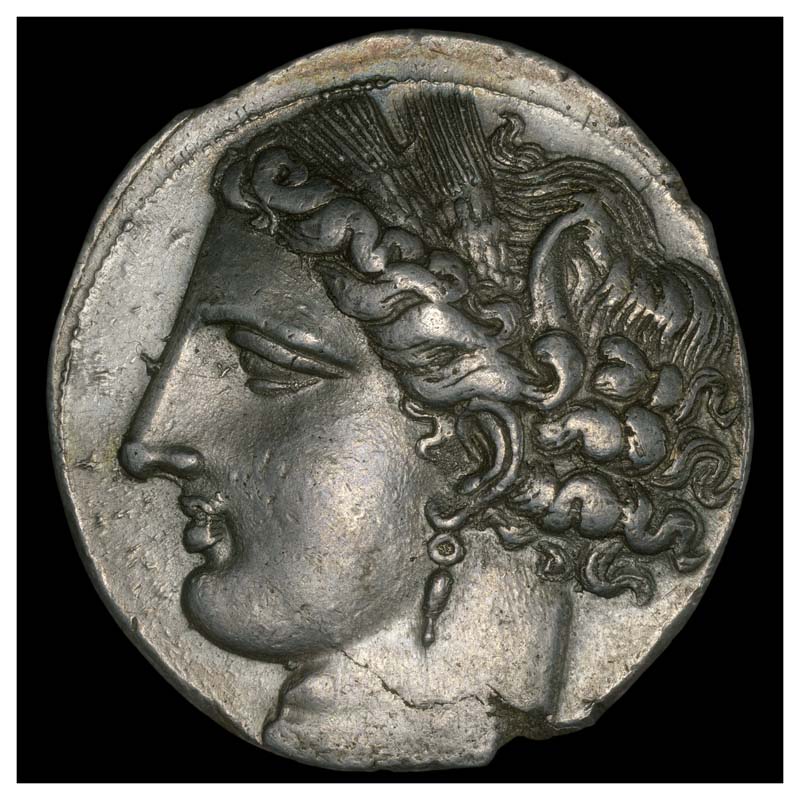 Carthage 5 shekels obverse