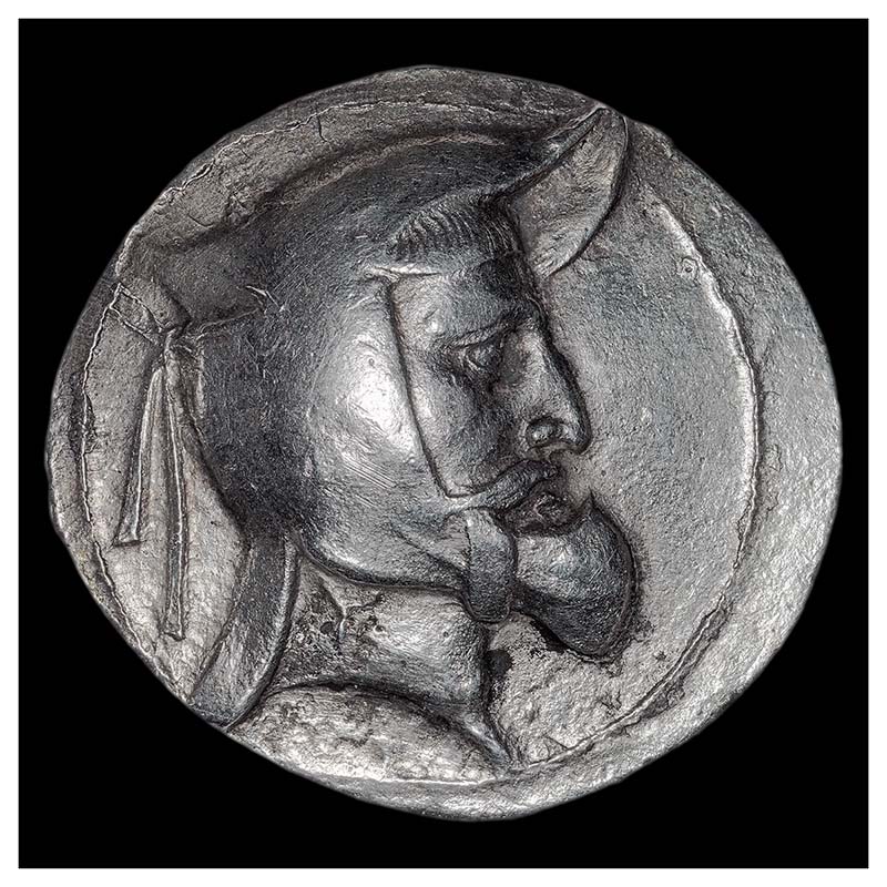 Oborzos (Vabharz)  AR tetradrachm obverse