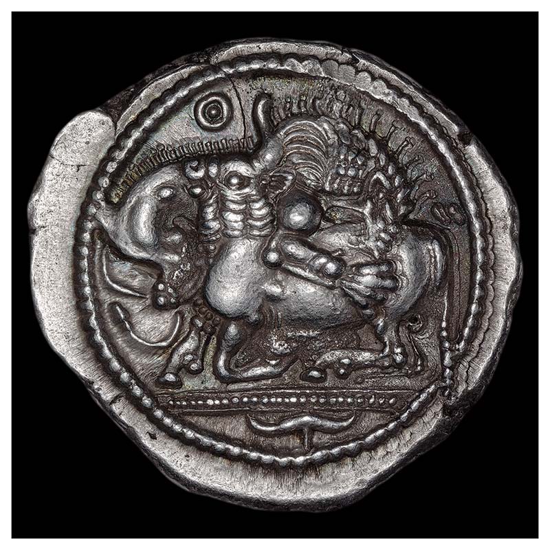 Acanthus tetradrachm obverse