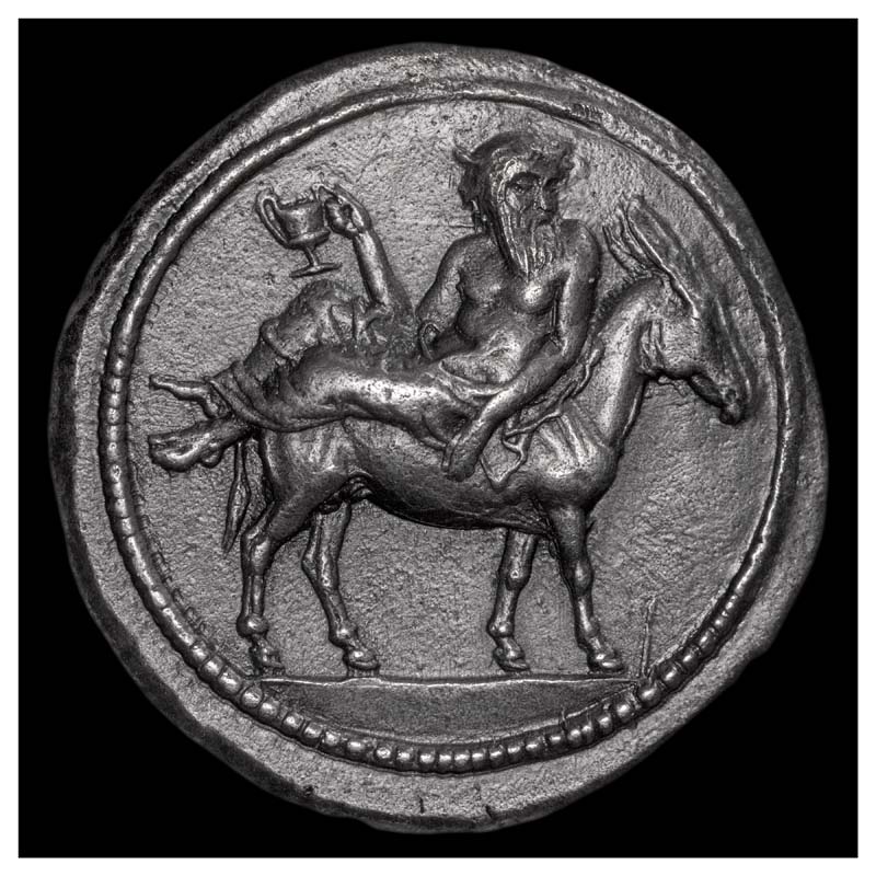 Mende Dionysos tetradrachm obverse