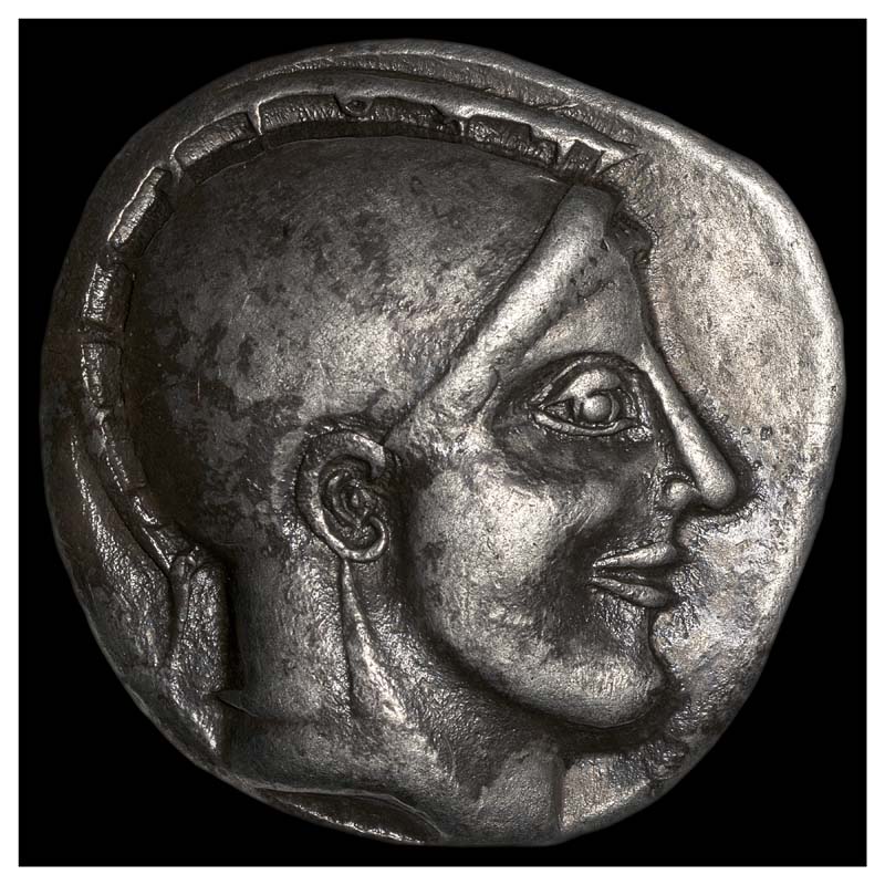 Skione Protesilaus tetradrachm obverse