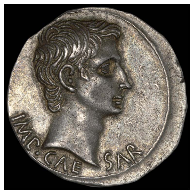 Augustus capricorn cistophorus obverse