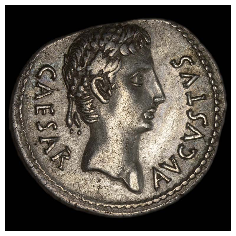 Augustus Divvs Julius denarius obverse
