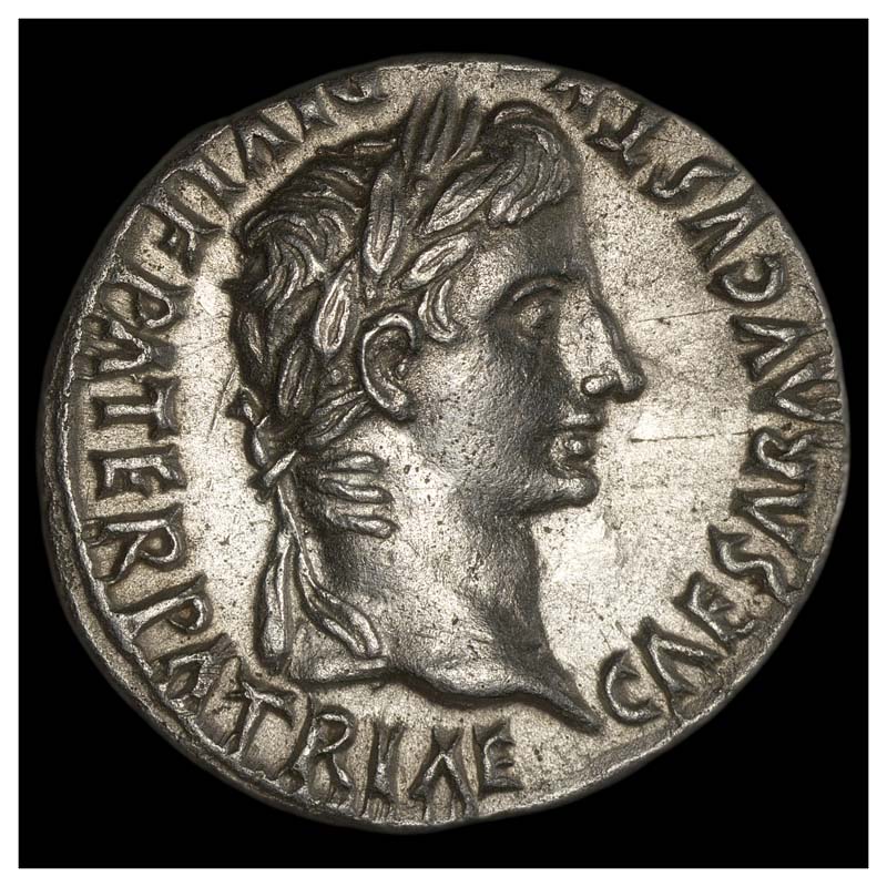 Augustus Gaius and Lucius denarius obverse