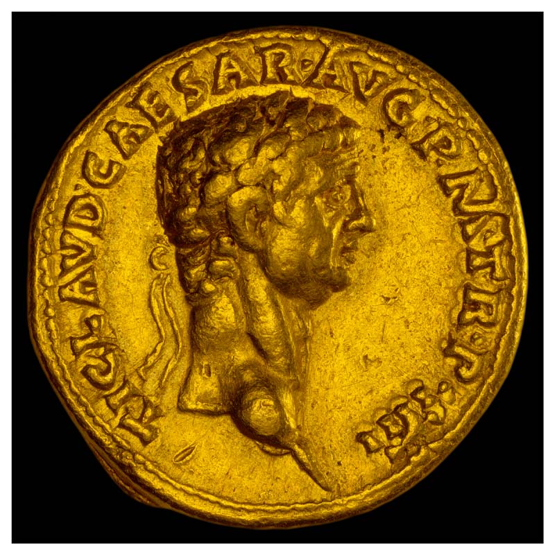 Claudius Praetorian Guard tower obverse