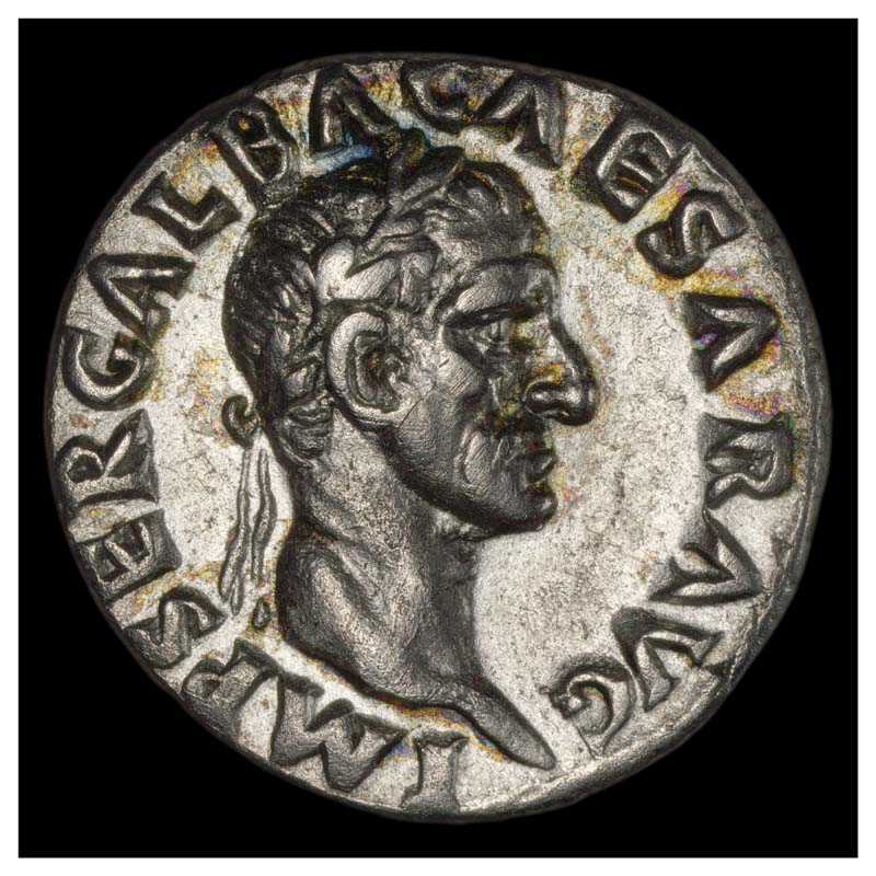 Galba denarius obverse