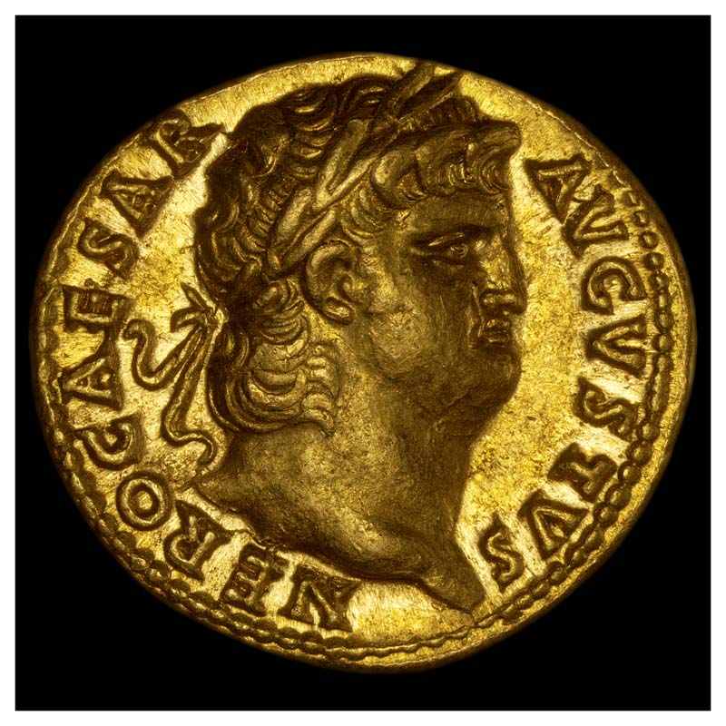 Nero aureus obverse