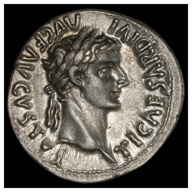 Tiberius denarius obverse