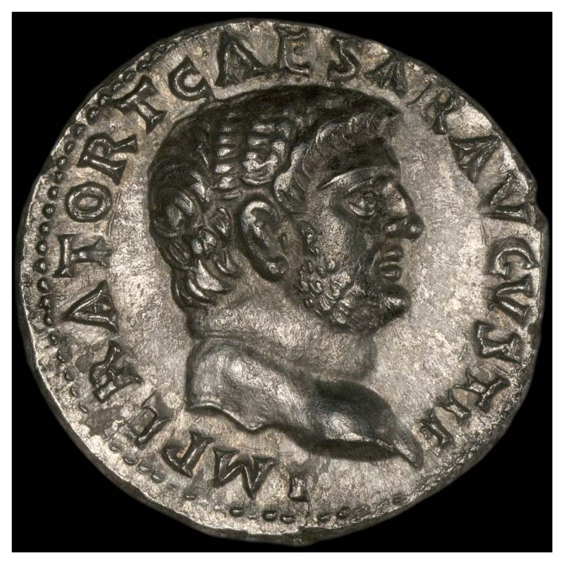 Titus victory denarius obverse