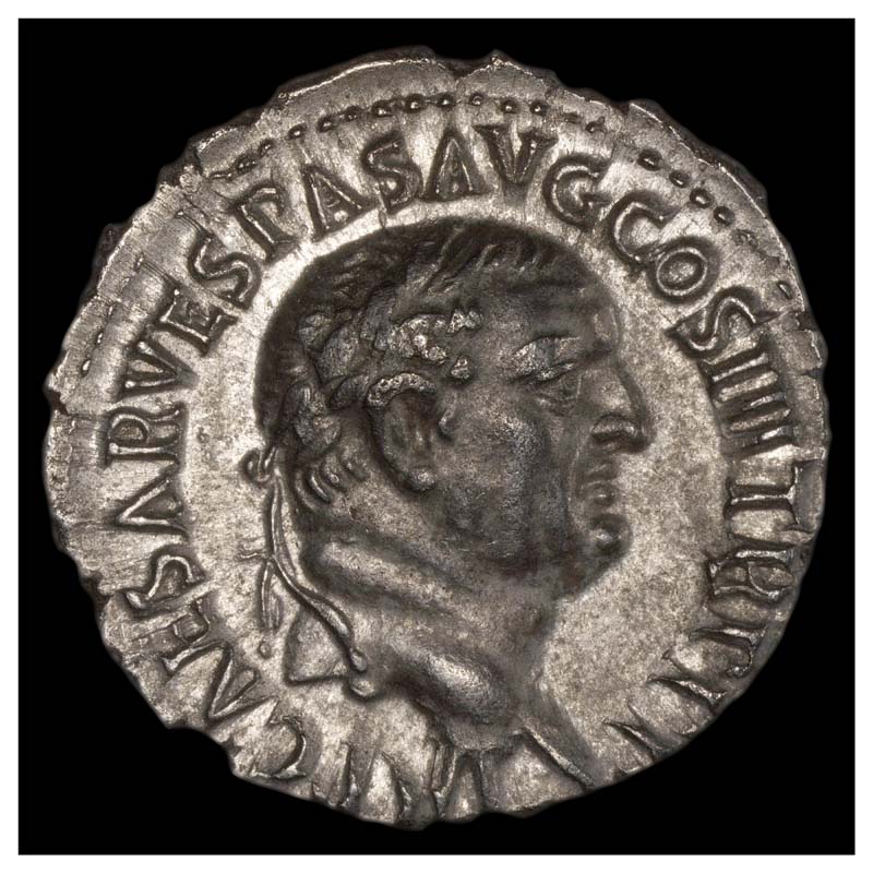 Vespasian Ceres denarius obverse