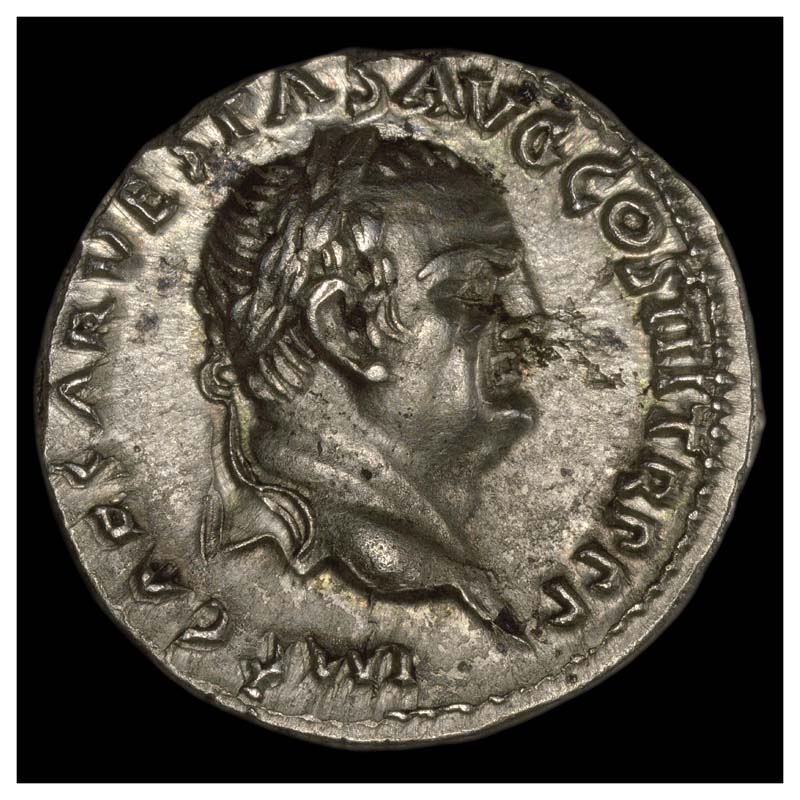 Vespasian Victory denarius obverse