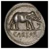 Julius Caesar elephant and dragon campaign denarius