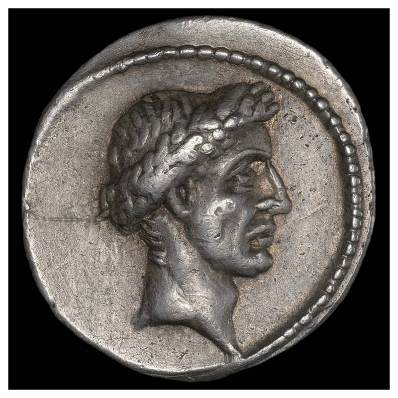 Julius Caesar denarius obverse