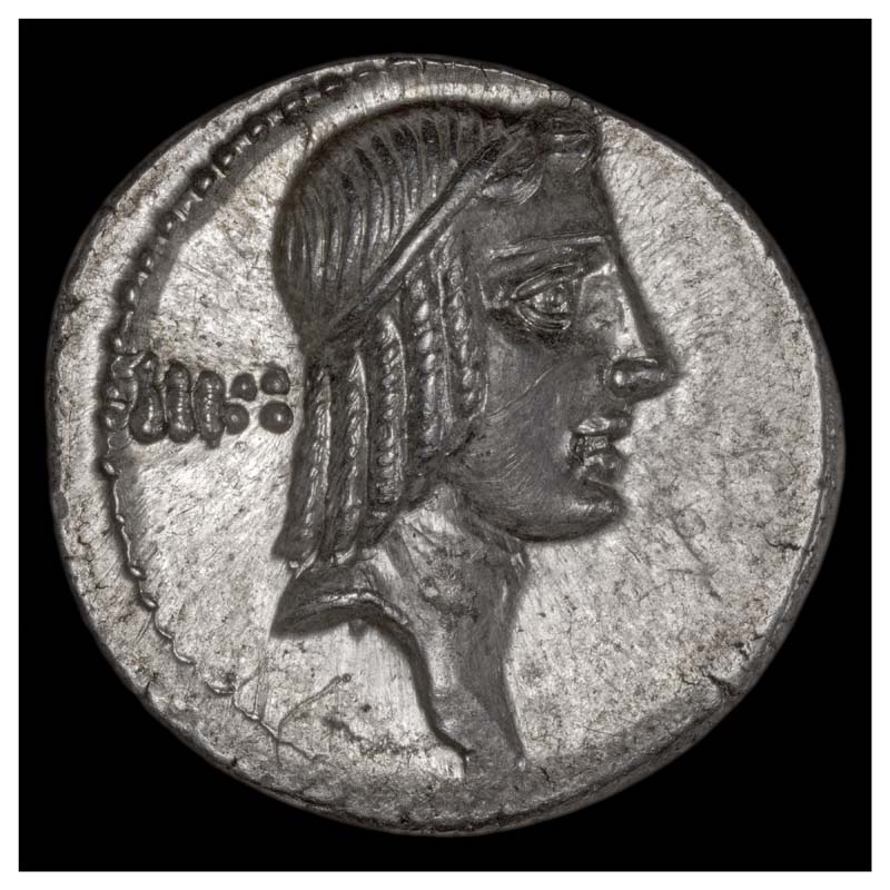 C. Piso L. F. Frugi denarius obverse