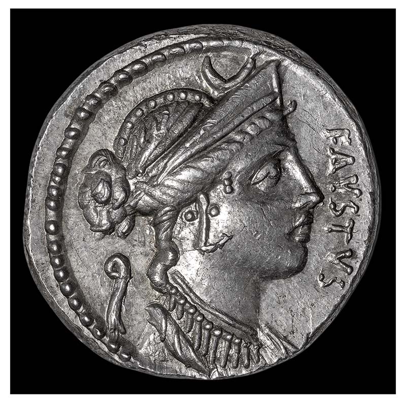 Faustus Cornelius Sulla denarius obverse