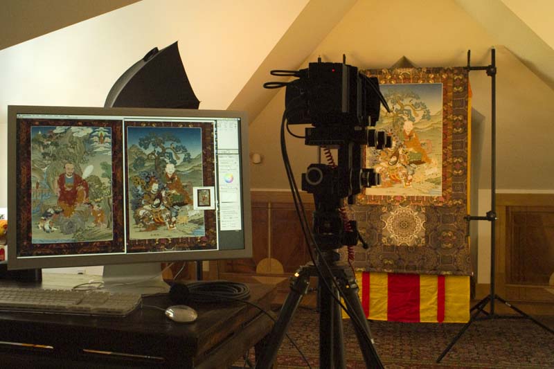 Thangka photography using Sinar 54H